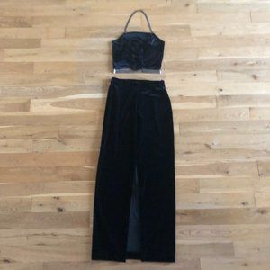Cache Vintage Velvet 2-Piece Cocktail Dress Size S/M